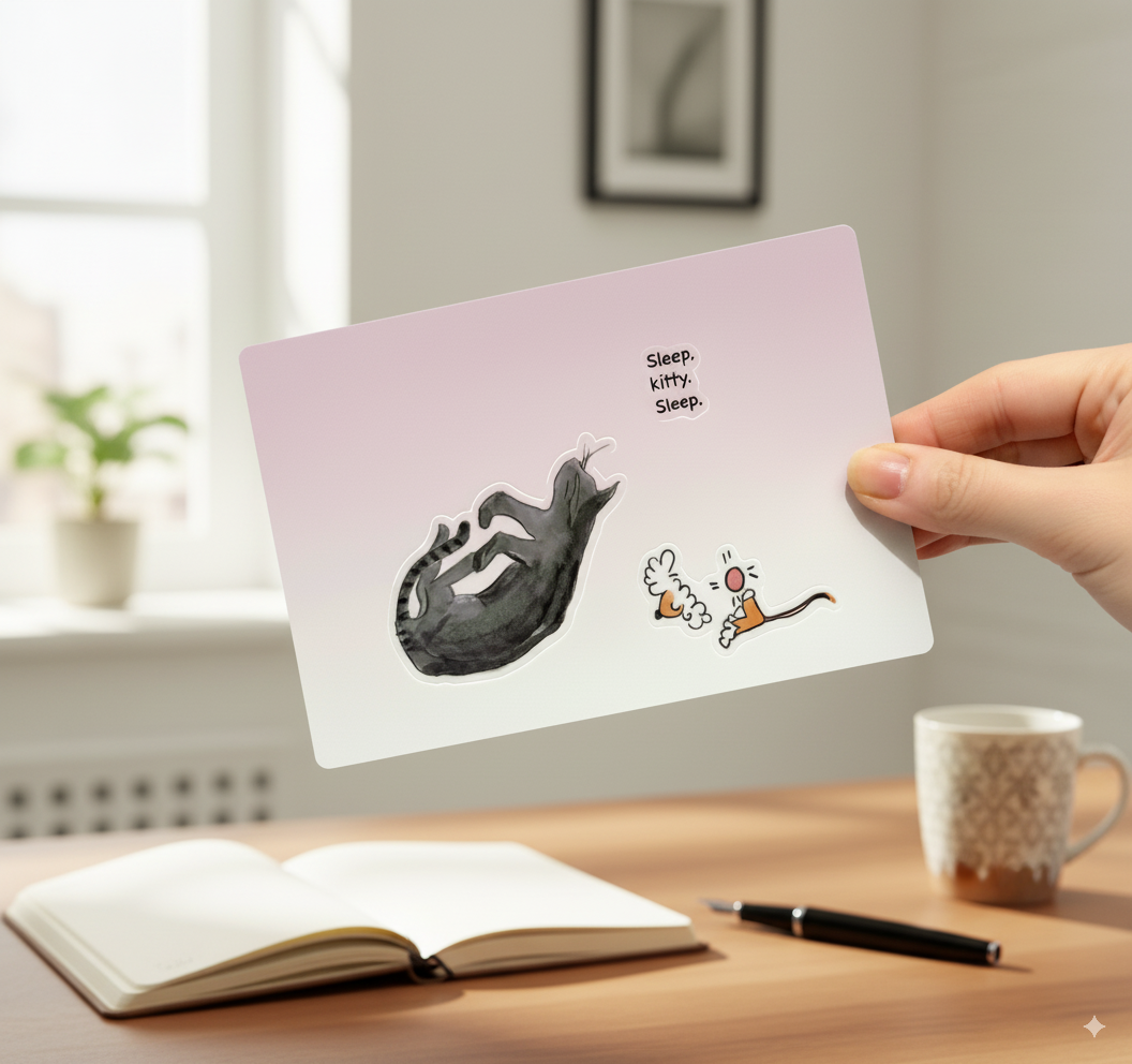 science cat - reverse engineering sticker